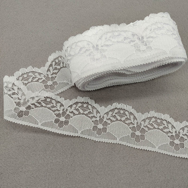 10Yards High Quality White Lace Ribbon Tape 40MM Lace Trim DIY Embroidered  Net Lace For Sewing